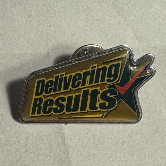 collectible United States Postal Service (USPS) "Delivering Results" lapel pin